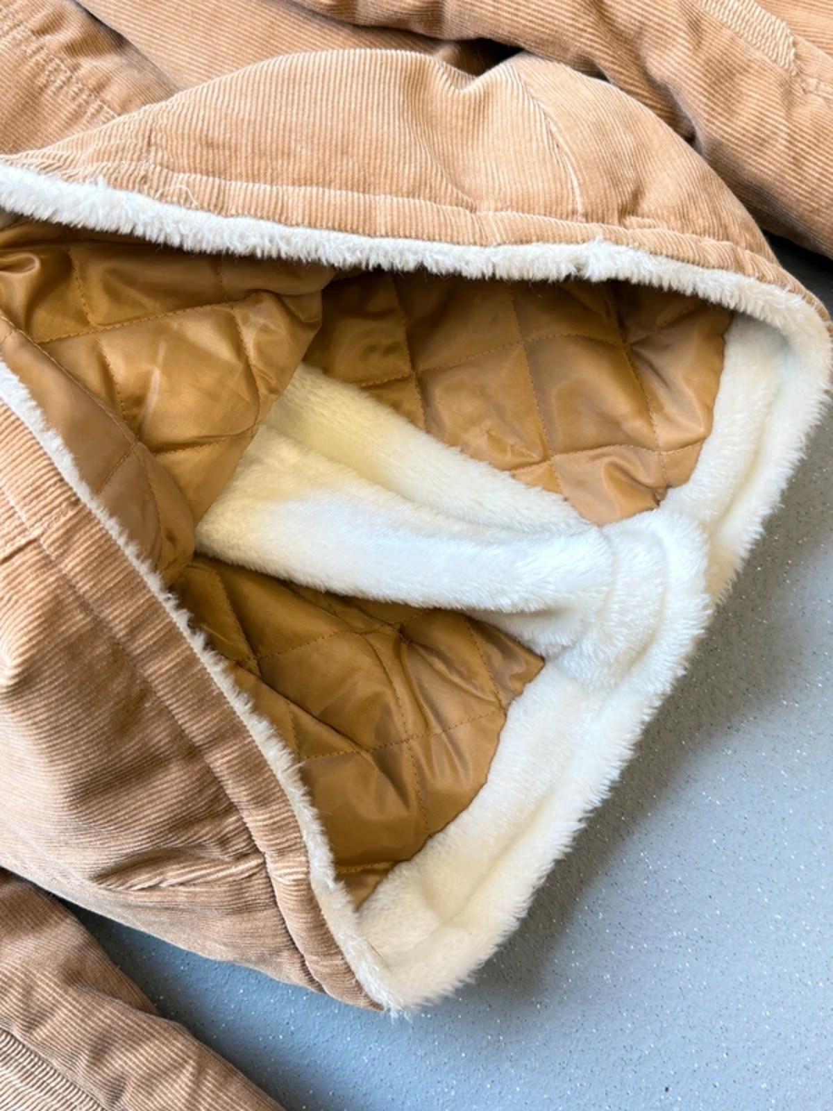 Y2K Cropped Double Breasted Cord Jacket Large Ladies