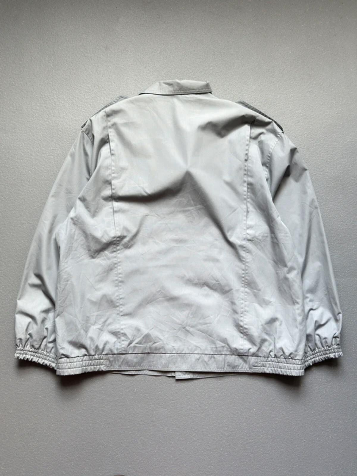 Vintage 1980s Sports Bomber Jacket XL Grey Utlility