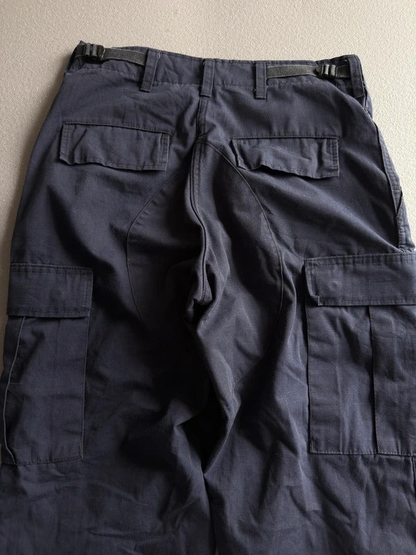 Ripstop Combat Cargo Trousers – Navy – Military Style – W28 L28
