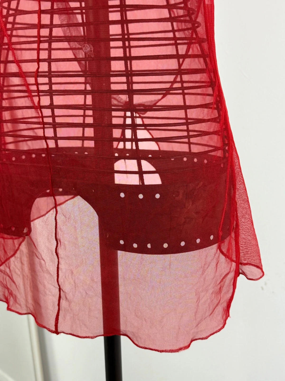 Sheer Mini Dress Y2K Sexy Lingerie Small