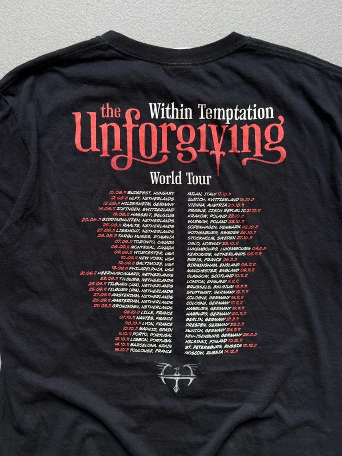 Within Temptation Rock Band T Shirt Large