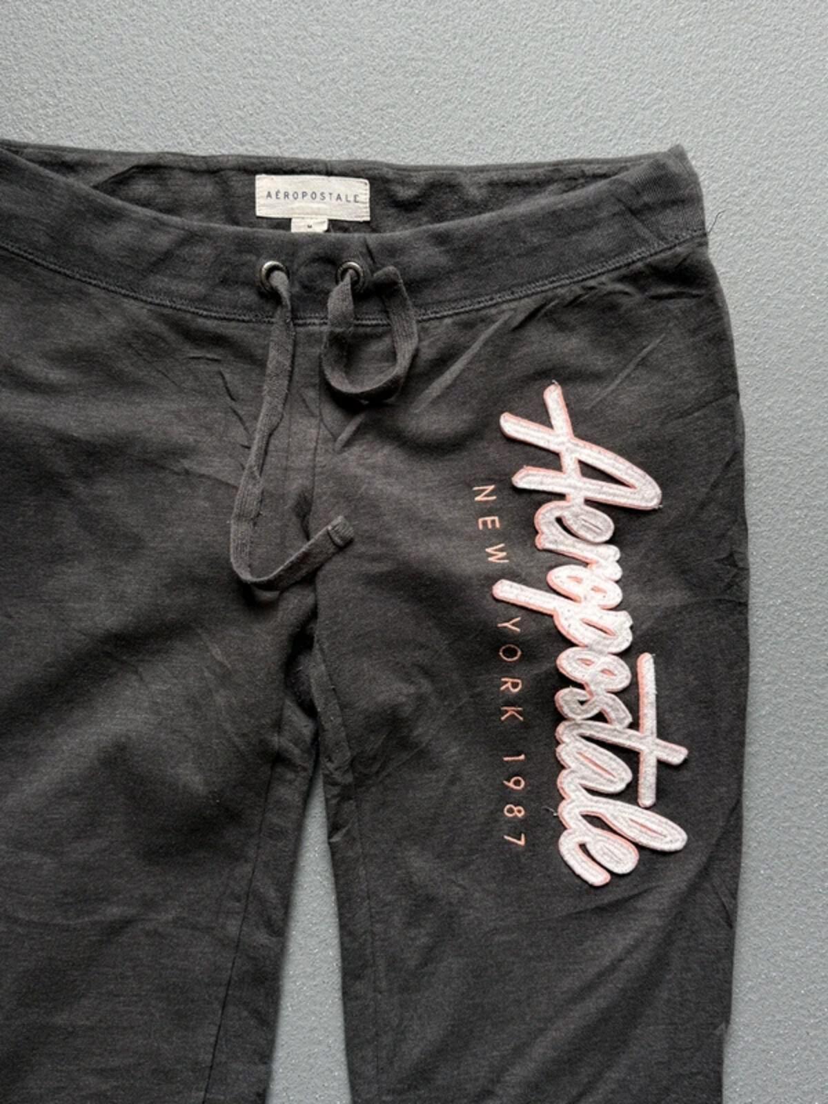 Aeropostale Y2K Bootcut Jogging Bottoms Medium Ladies