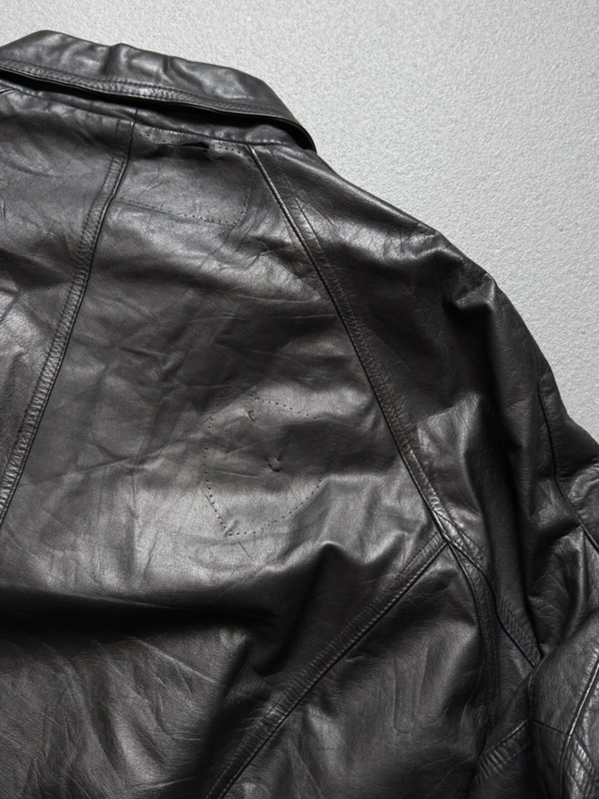 Vintage 80s Leather Bomber Jacket XXL