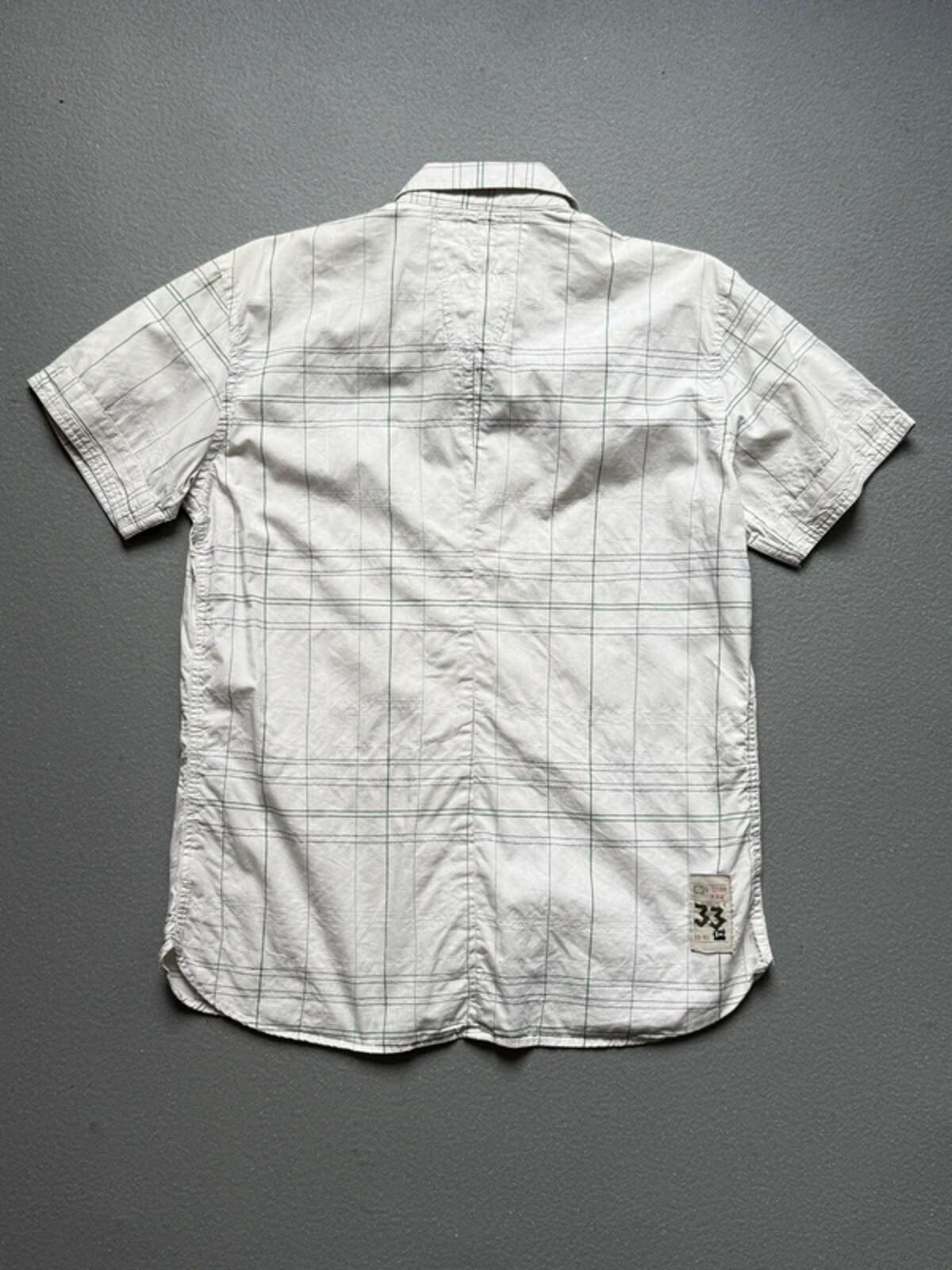 G Star Raw Y2K Short Sleeve Check Shirt Large