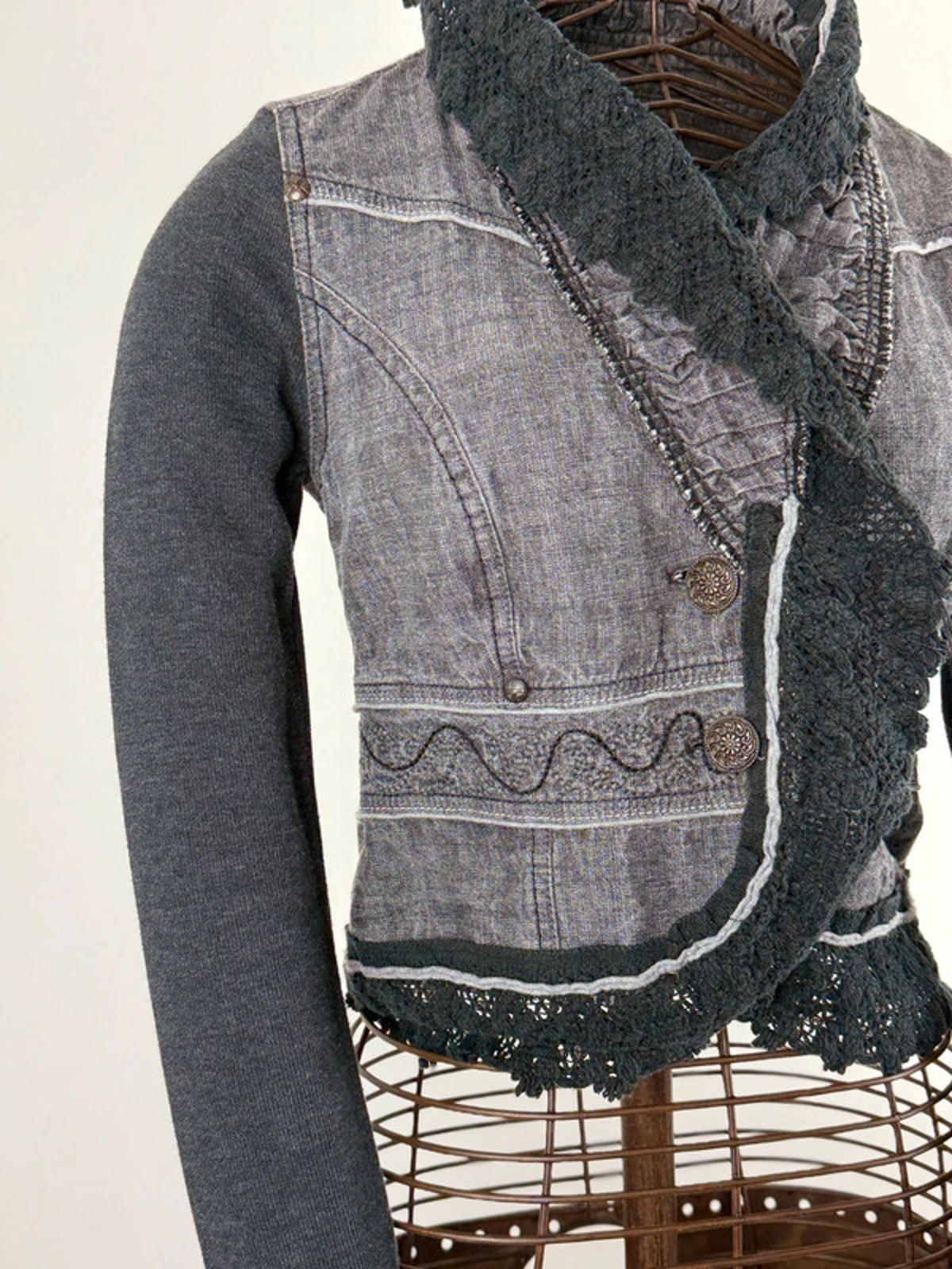 Y2K Cropped Gothic Blazer Jacket XS