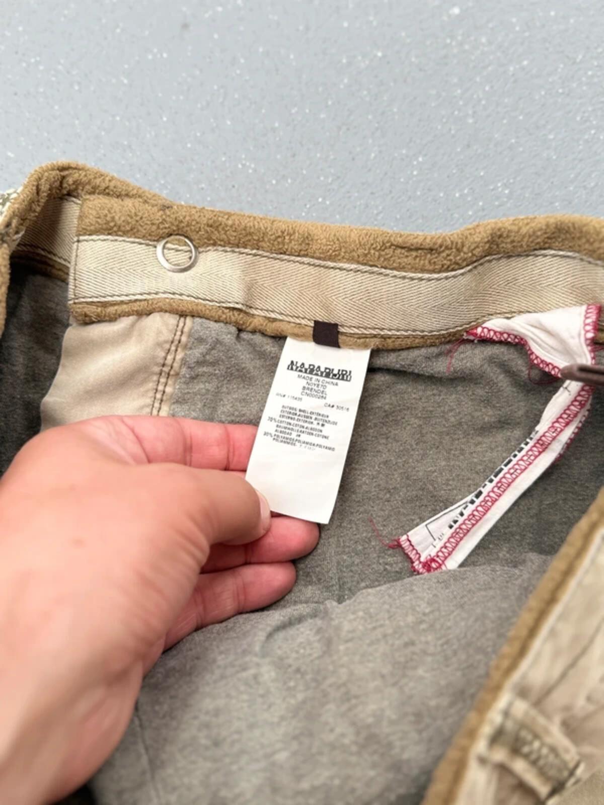 Napapijri Khaki Cargo Trousers 34”