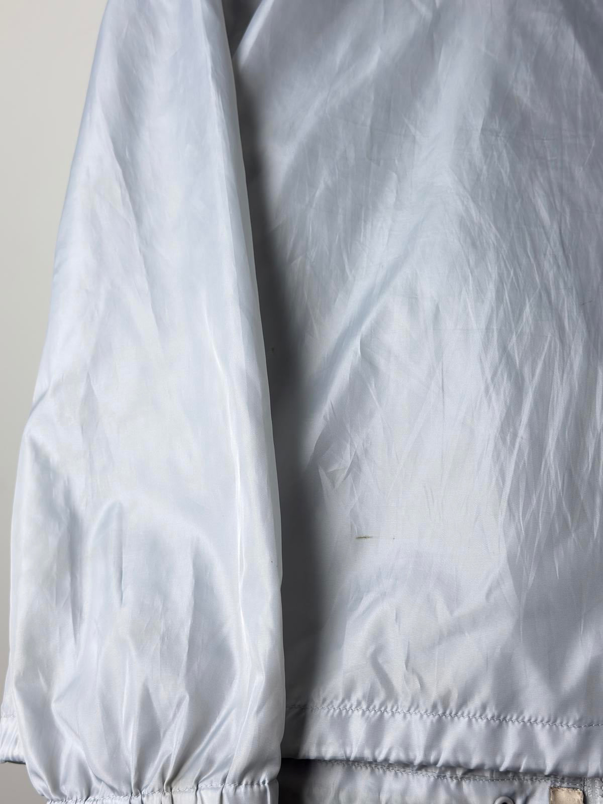 Pretty Green Zip Jacket Medium Cagoule Silver Mens