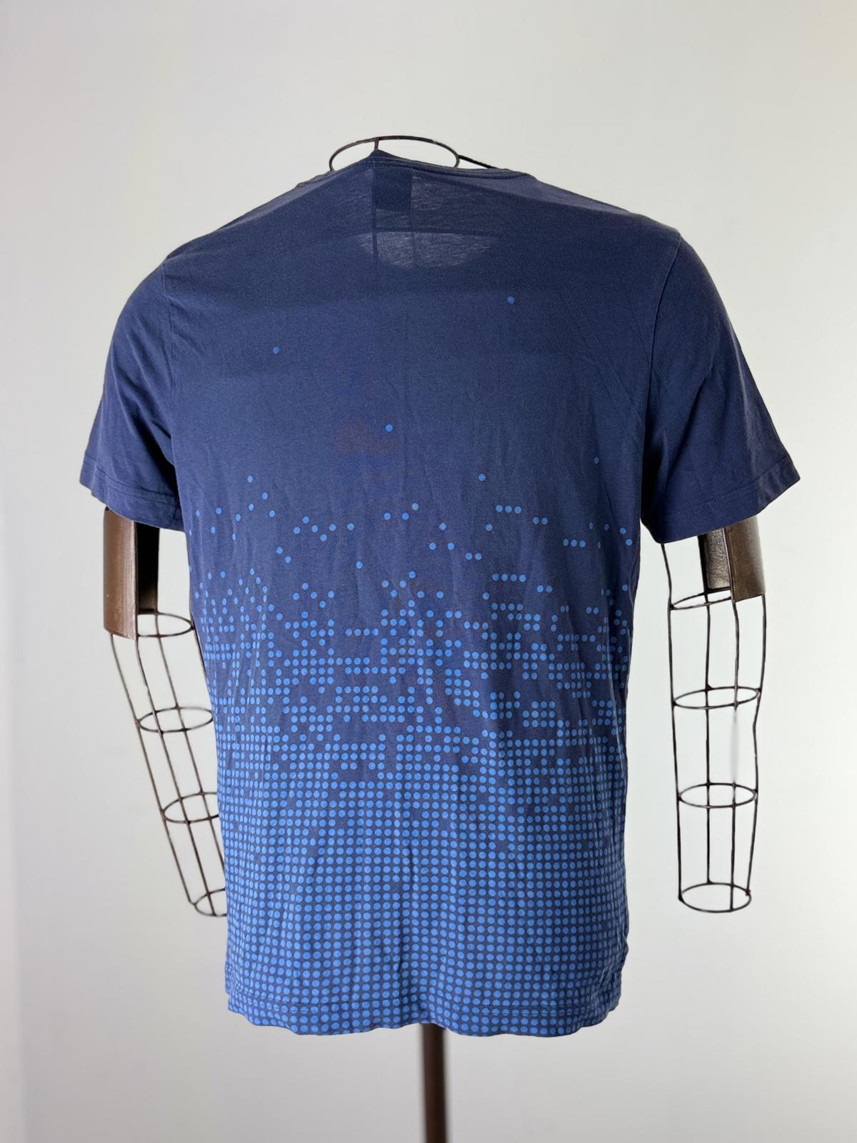 Oakley Graphic Print T Shirt Mens Small Blue