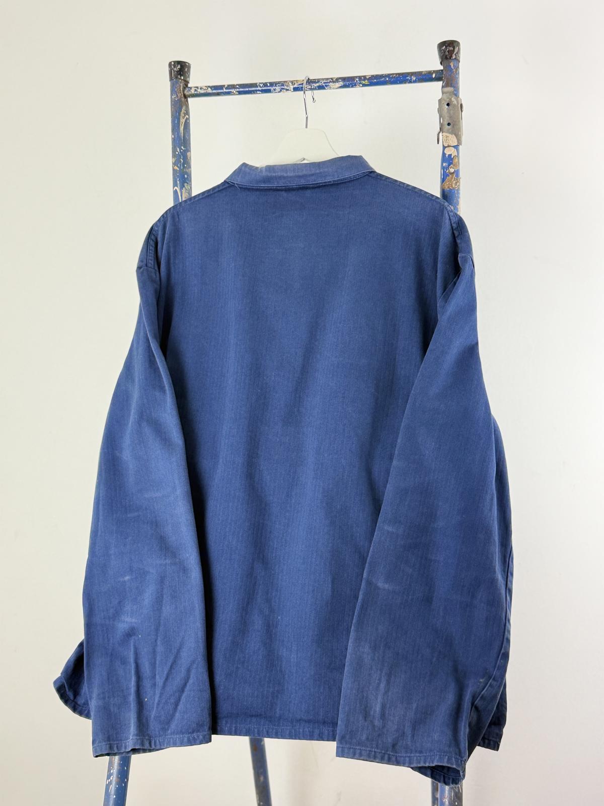 French Work Jacket XL Herringbone Tweed Vintage