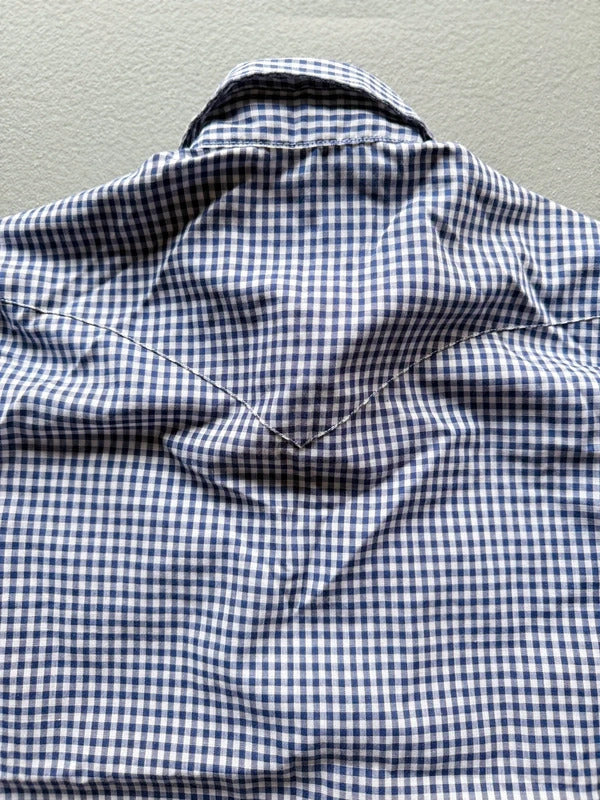 Vintage 1970s Levi’s Gingham Western Shirt – Made in USA