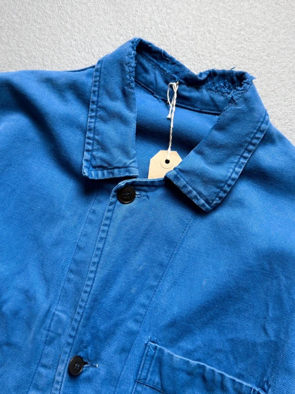 70s French Work Jacket Distressed Medium