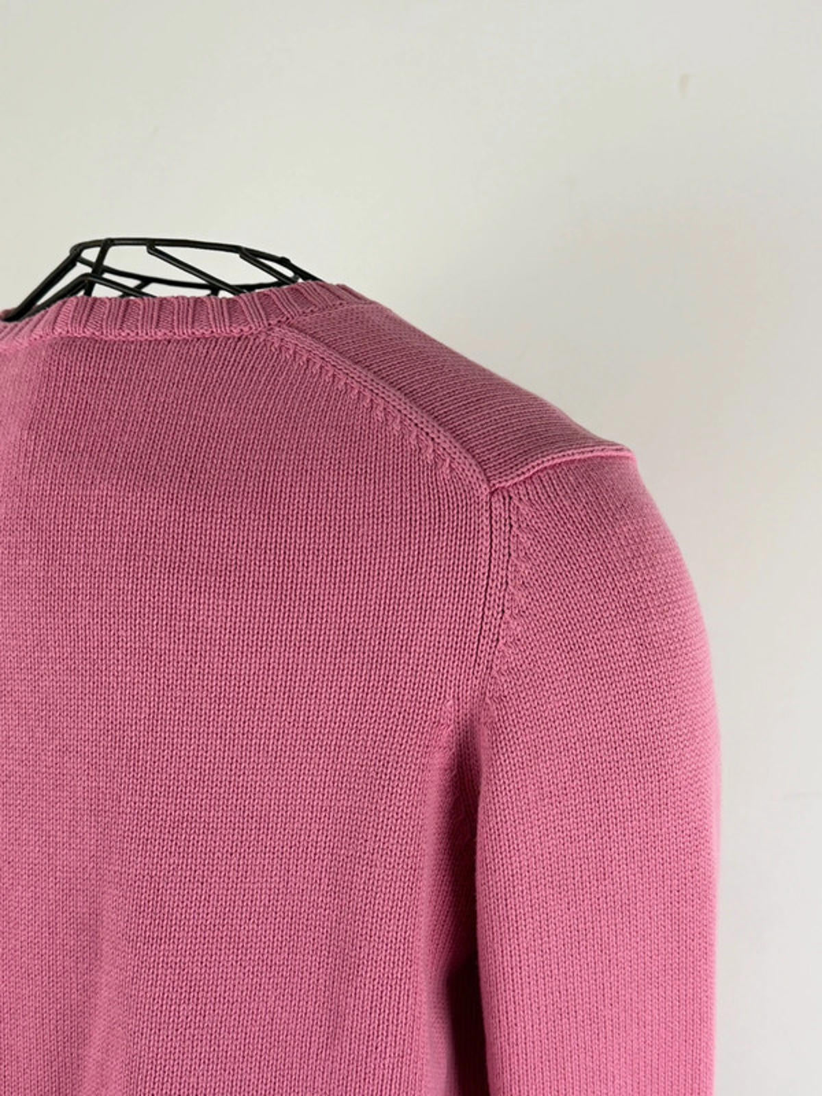 LL Bean V Neck Cotton Knit Sweater Small Medium