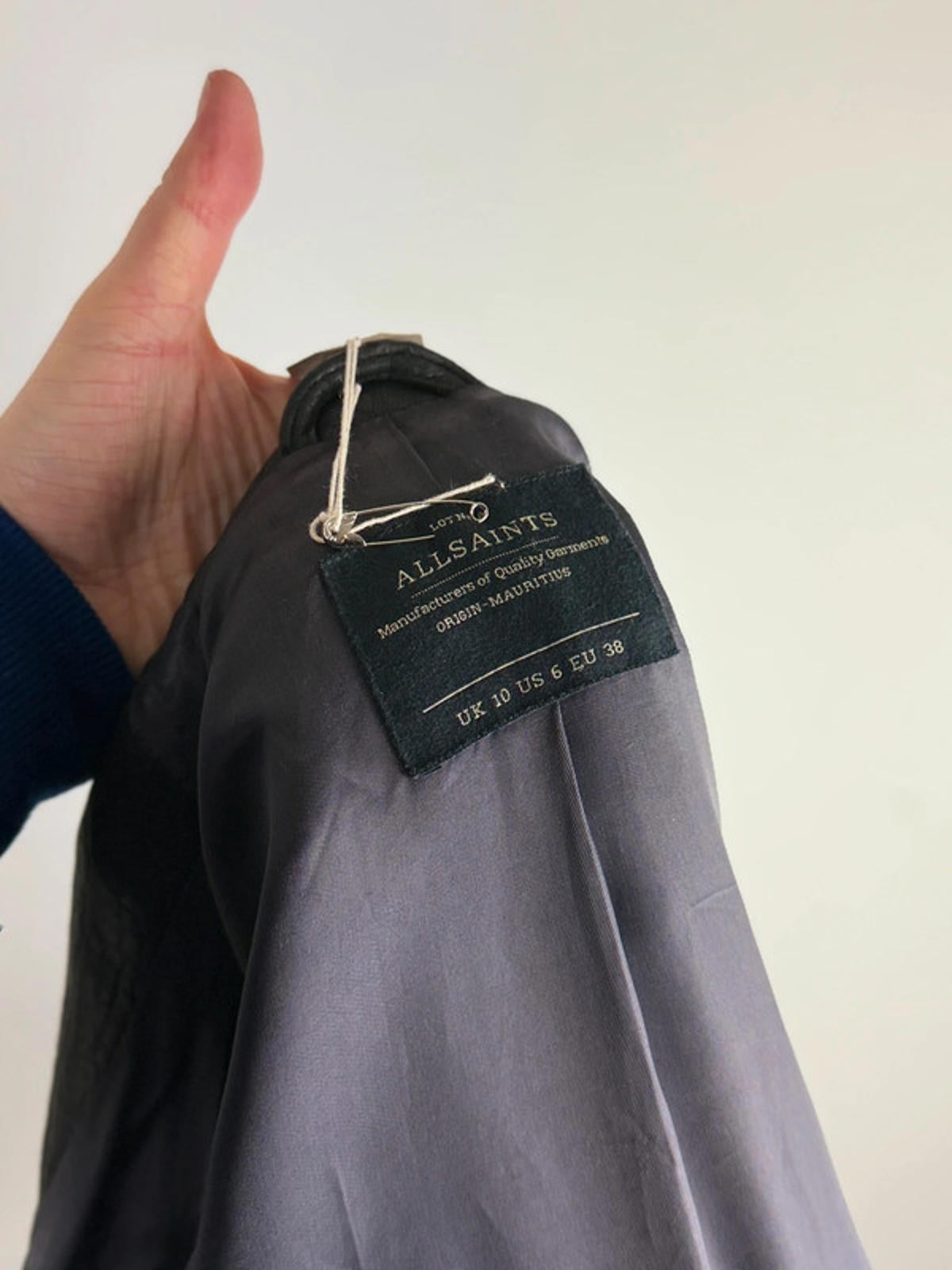 All Saints Marin Biker Ladies Leather Jacket 10