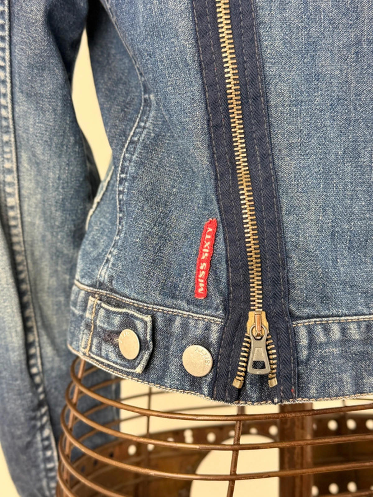 Miss Sixty Denim Utility Jacket Medium Y2K