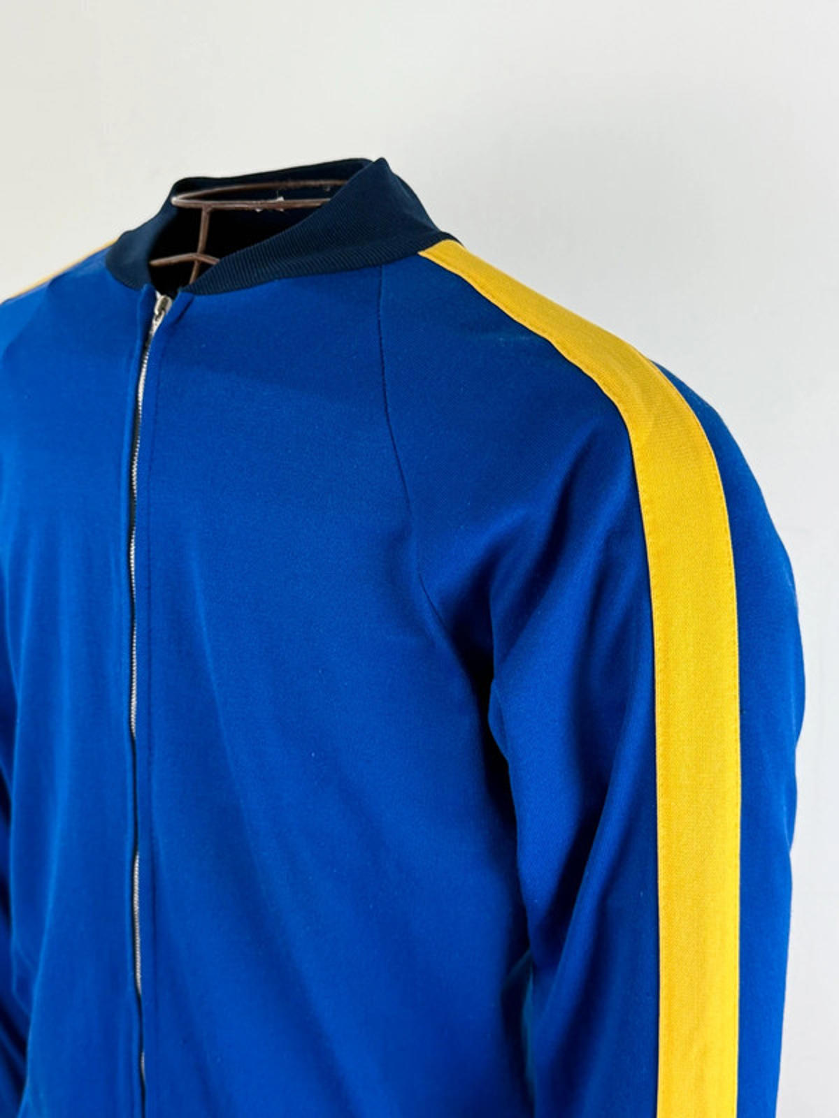 70s Vintage Track Bomber Jacket Medium