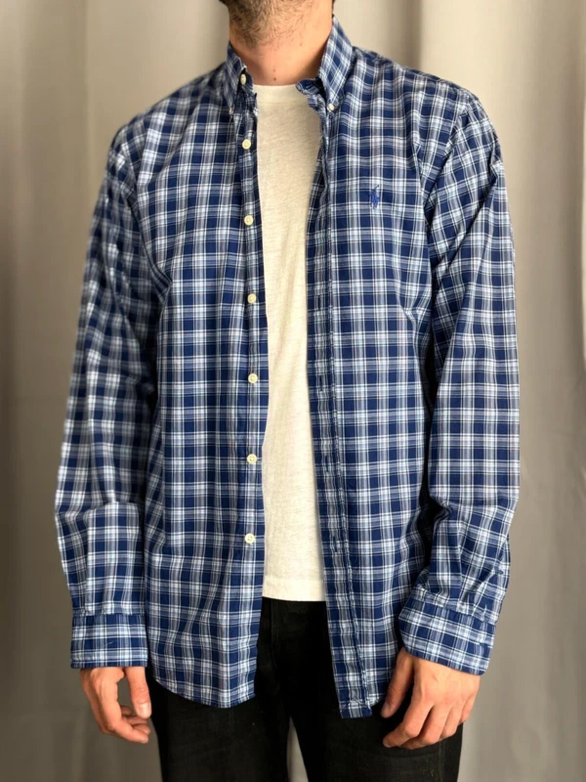 Polo Ralph Lauren Blue Check Shirt Medium