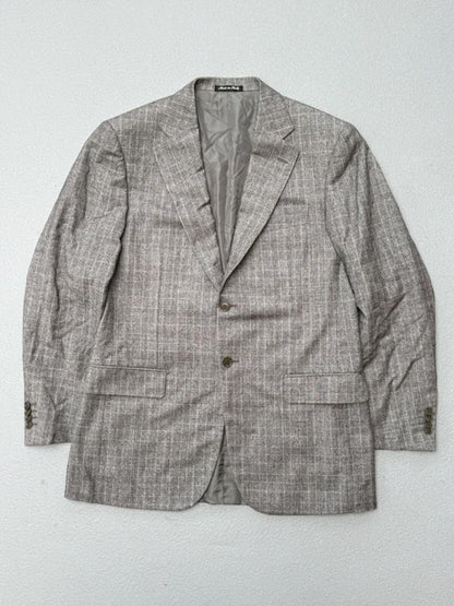 Pal Zileri Grey Lilac Check Wool Jacket IT50