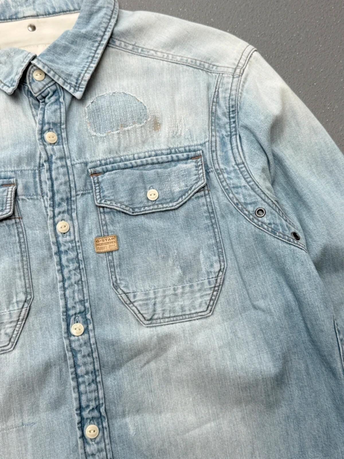 G-Star Raw Restored Denim Shirt Small