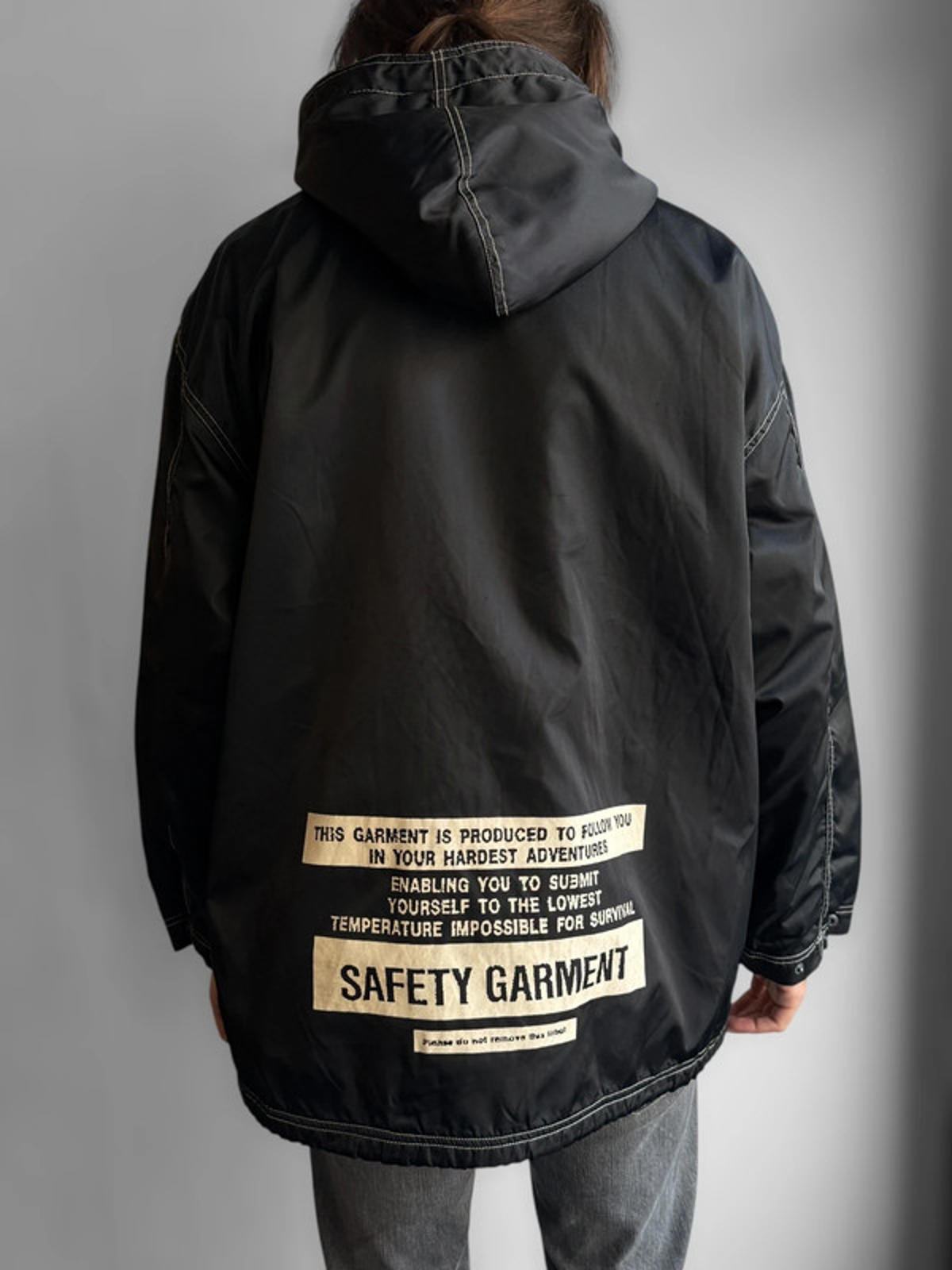 Y2K 90s Rave Jacket Fleece Lined XL