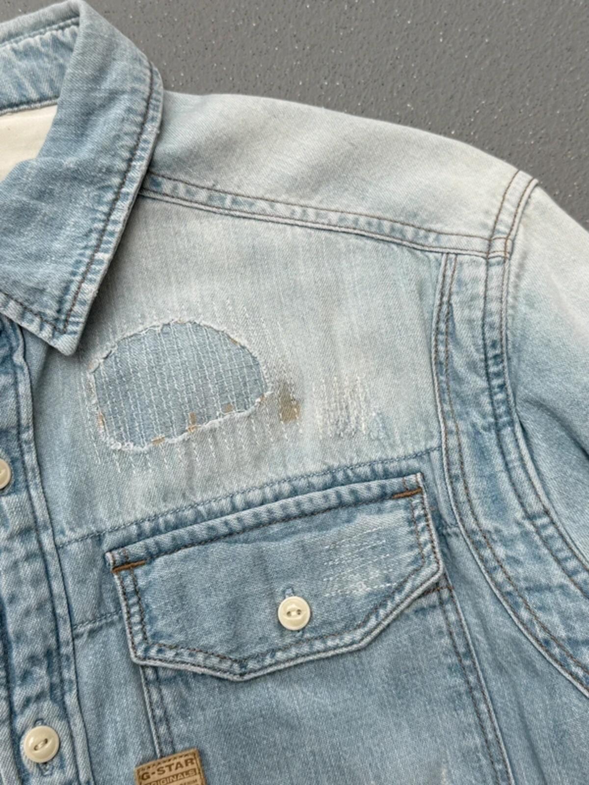 G-Star Raw Restored Denim Shirt Small
