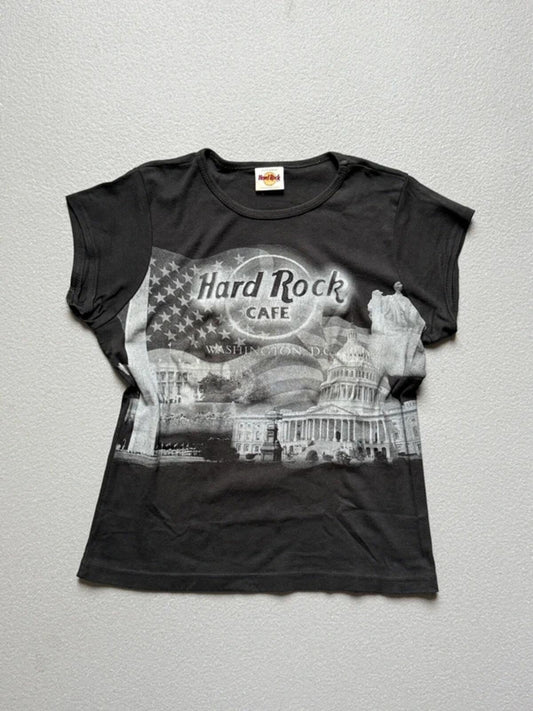 Hard Rock Cafe Y2K Baby Tee XL Ladies