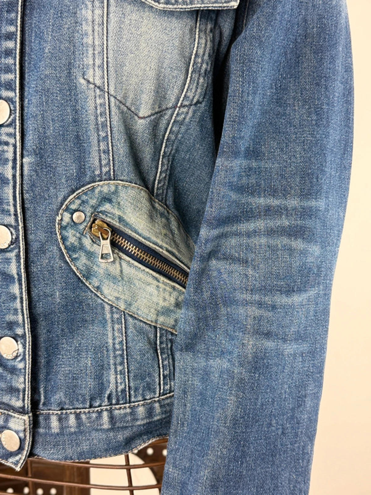 Miss Sixty Denim Utility Jacket Medium Y2K