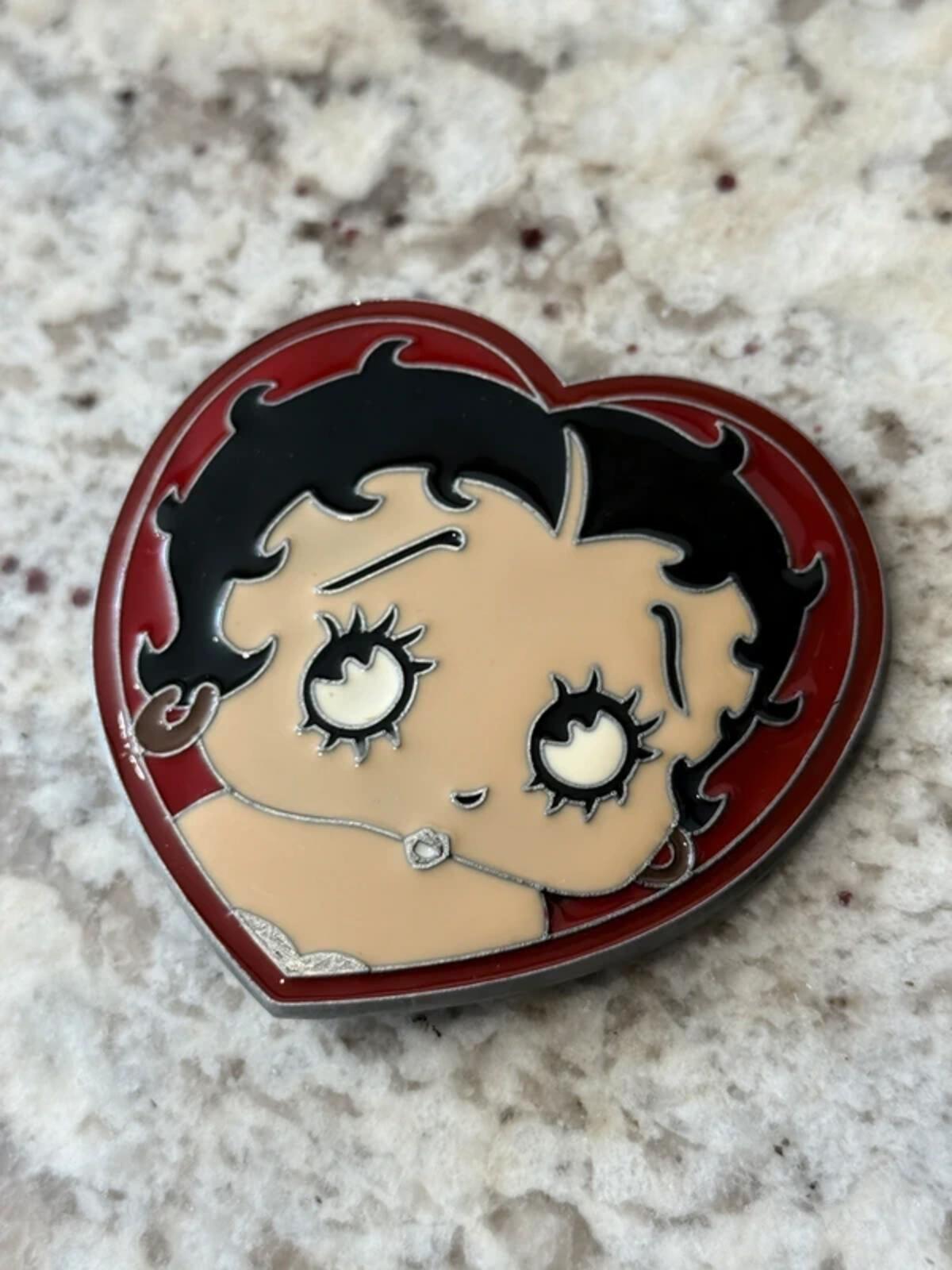 Betty Boop Y2K Heart Belt Buckle Vintage