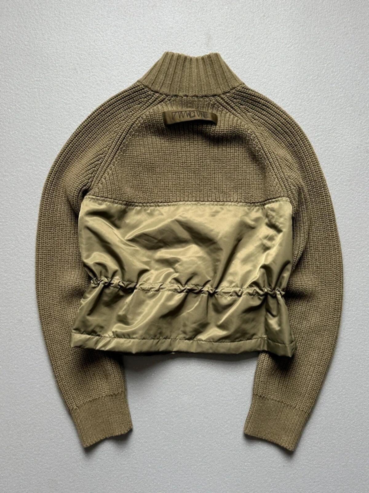 Diesel Archive Cropped Cable Knit Utility Jacket Small