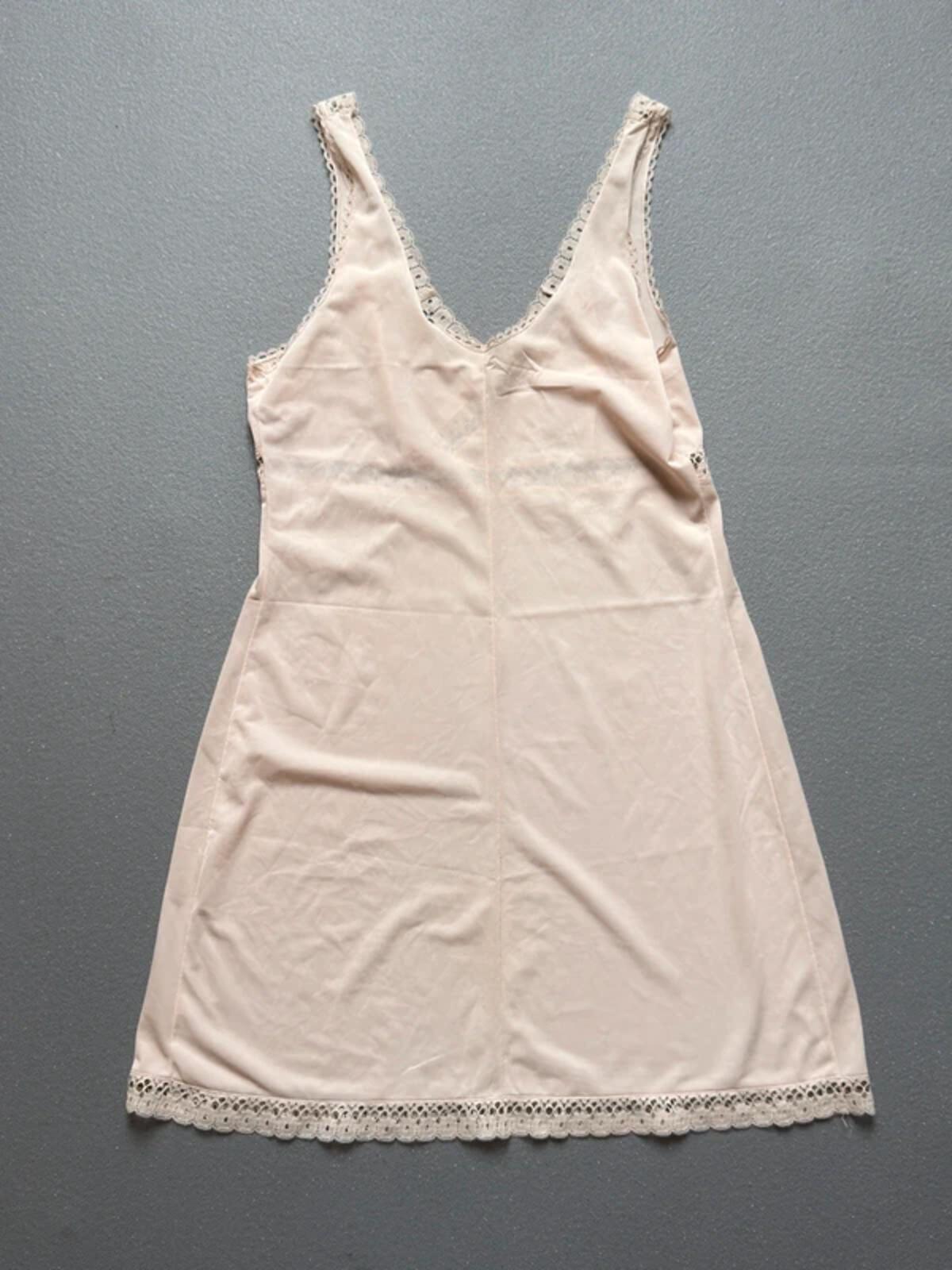 Vintage Peach Slip Dress Size 8 Small