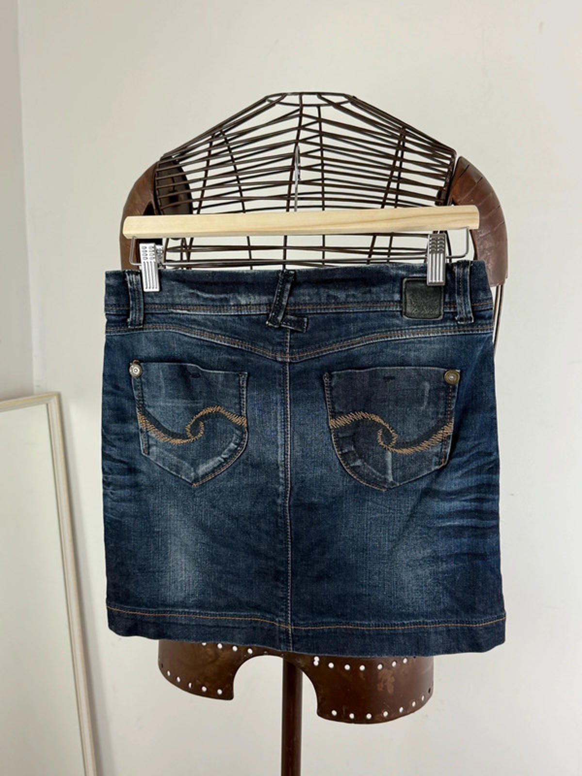 Denim Mini Skirt Y2K Size 8