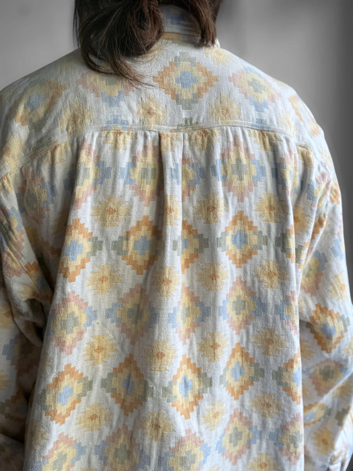 Vintage 90s Aztec Boho Surf Overshirt XXL