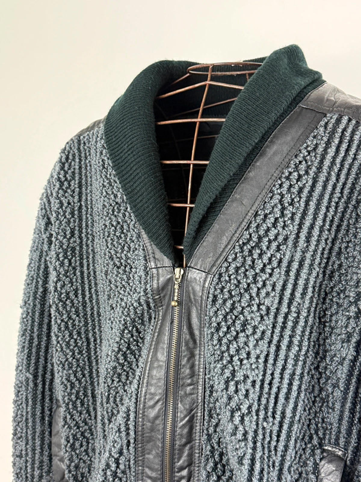 80s Archive Style Tufted Bomber Jacket XL