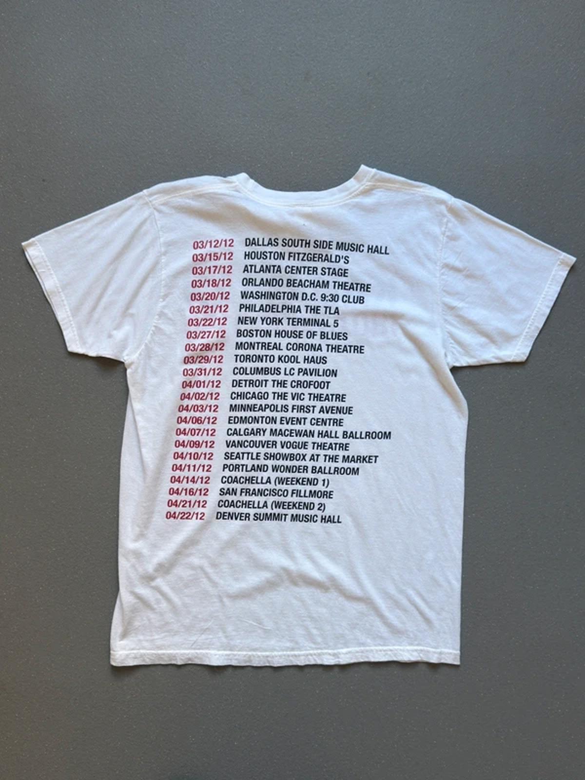 Kasabian Velociraptor Tour T Shirt Large 2012