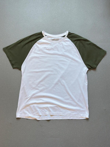 Y2K Ringer Baseball T Shirt Large Slim