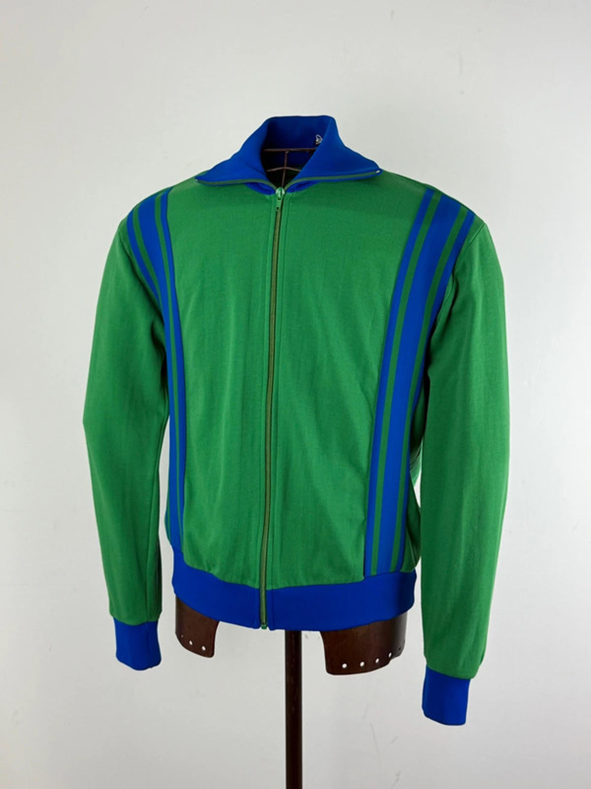 70s Funnel Collar Track Zip Jacket Large