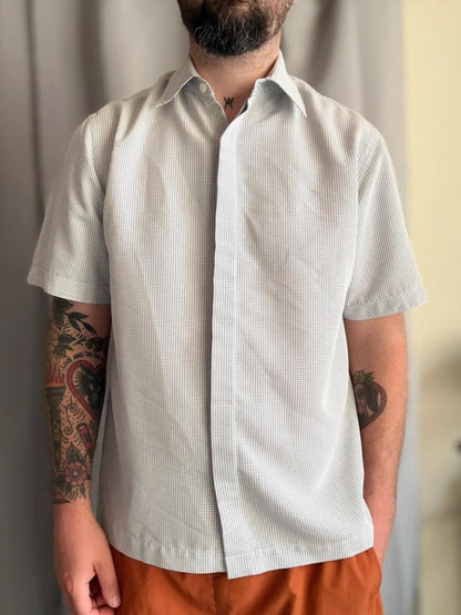 90s Next Vintage Casual Short Sleeve Check Shirt Large