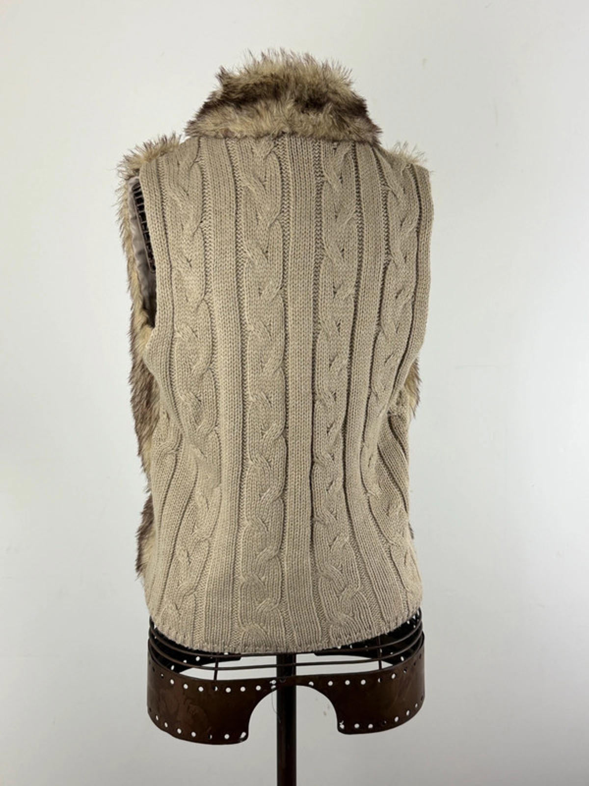 Y2K Faux Fur Afghan Waistcost Size 14