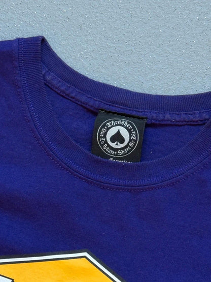 Thrasher Skateboarding Purple T Shirt Medium Mens