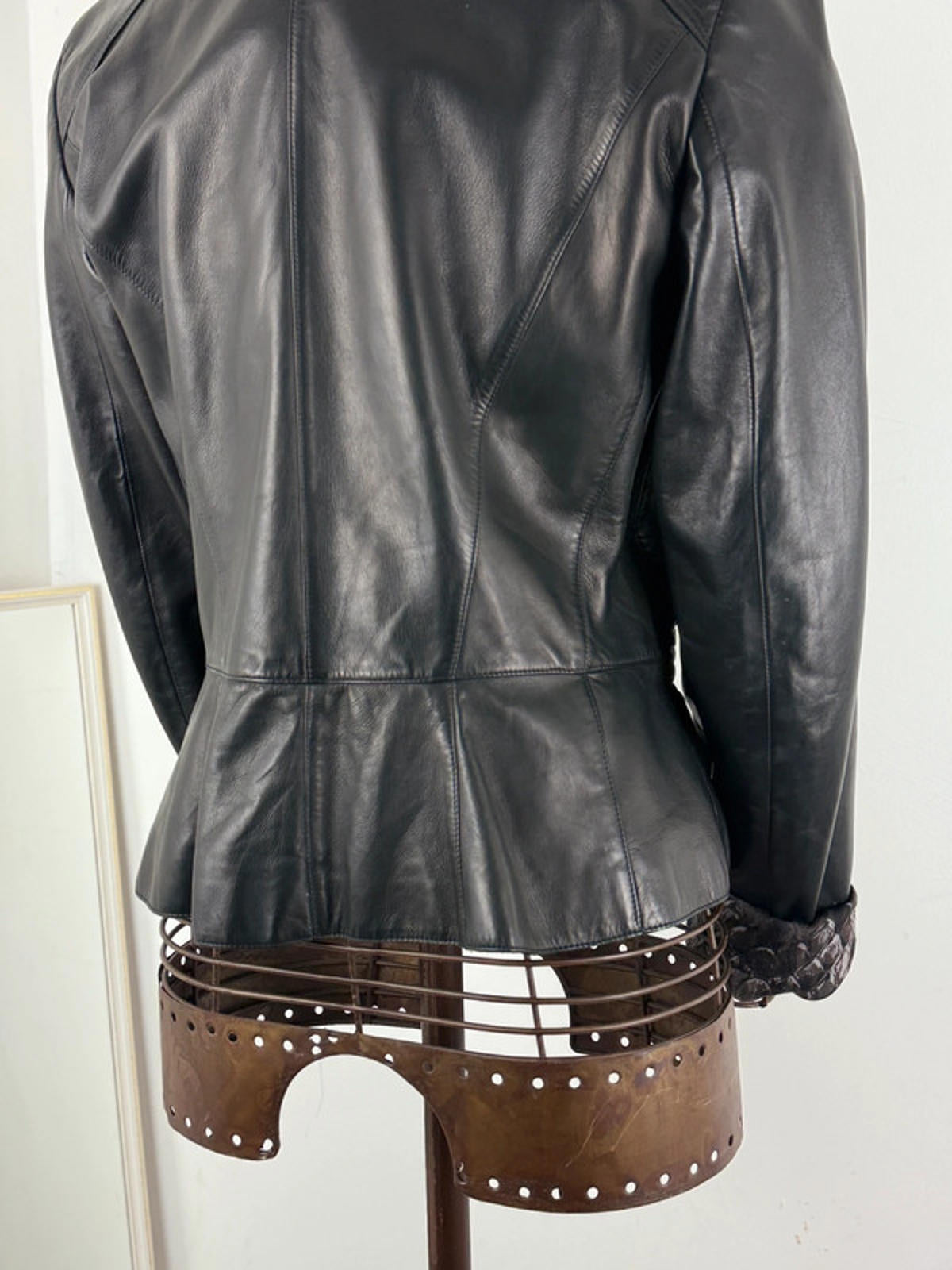 Roberto Cavalli Leather Jacket Size 14