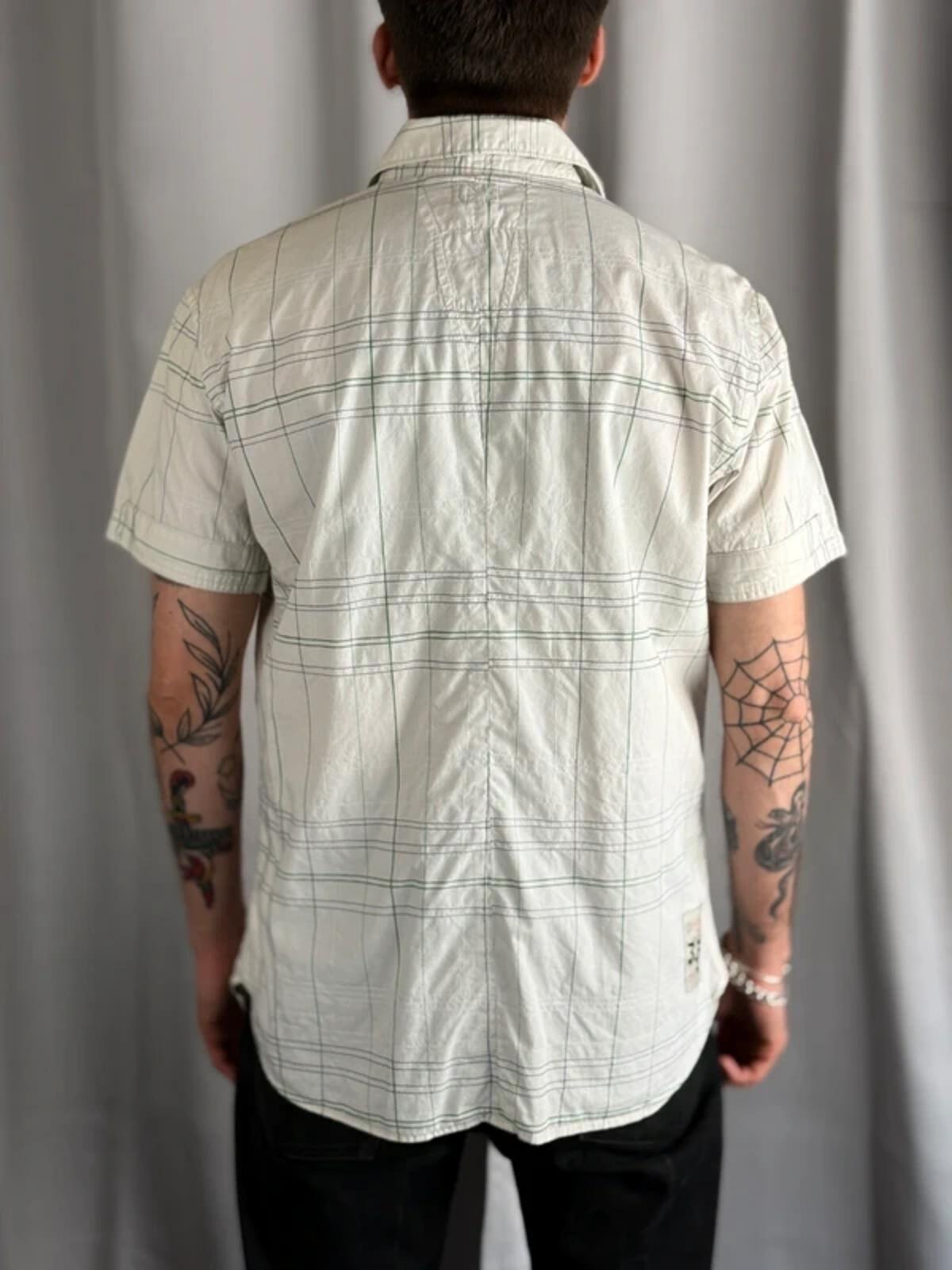 G Star Raw Y2K Short Sleeve Check Shirt Large