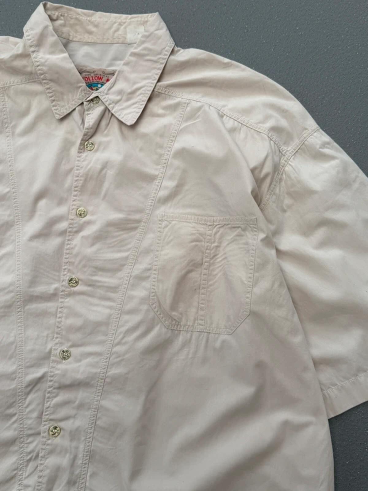 80s Vintage Utility Shirt Short Sleeve XL