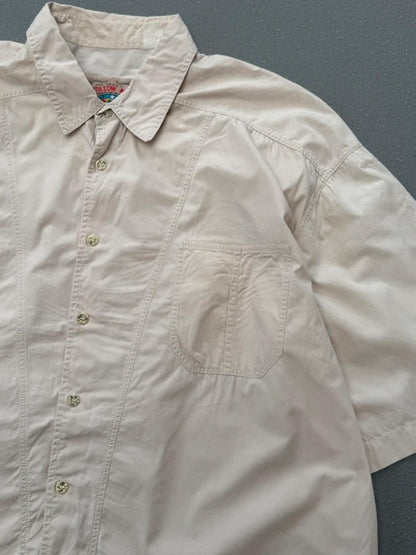 80s Vintage Utility Shirt Short Sleeve XL