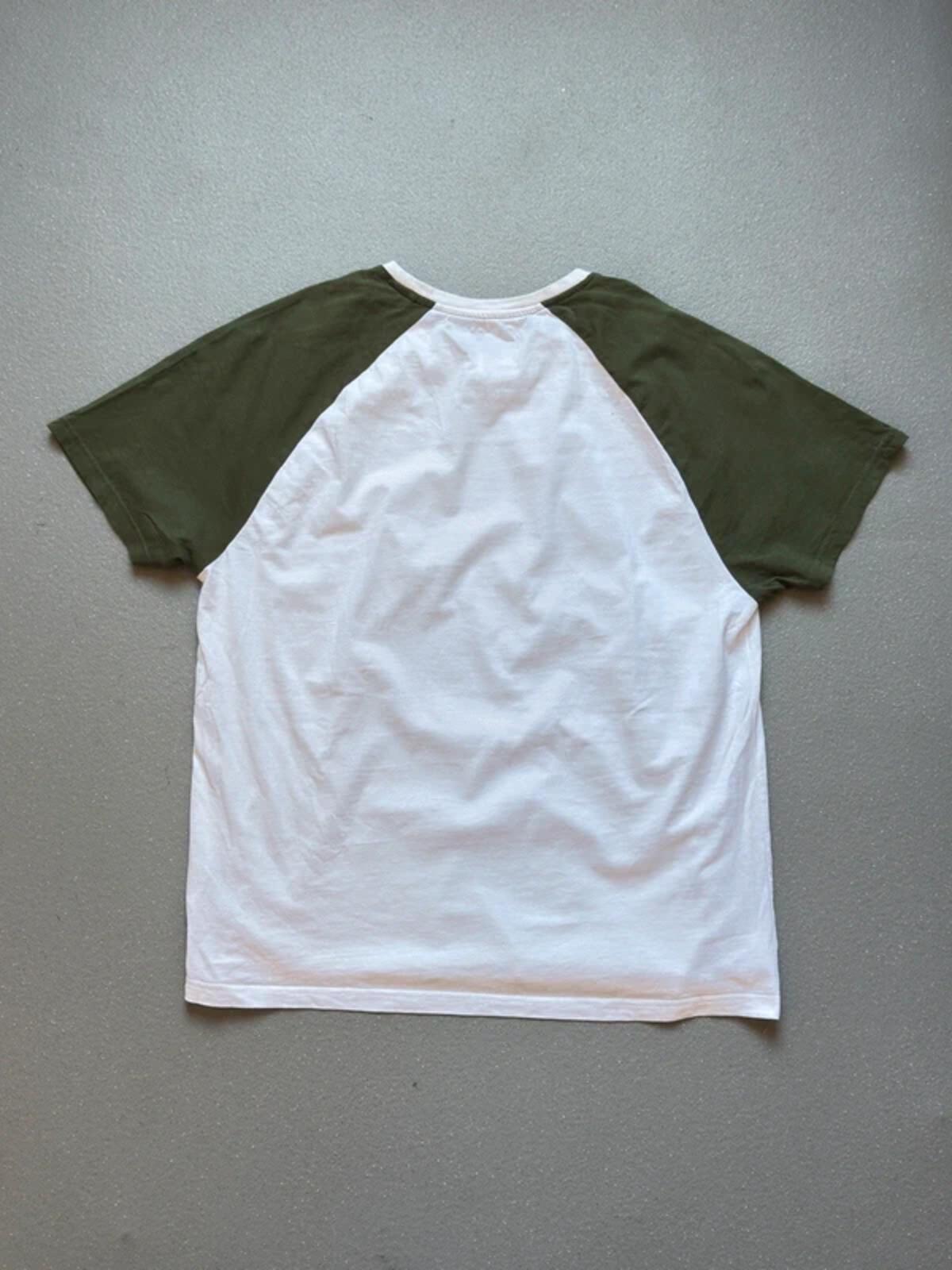 Y2K Ringer Baseball T Shirt Large Slim