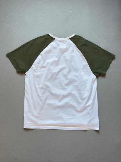 Y2K Ringer Baseball T Shirt Large Slim