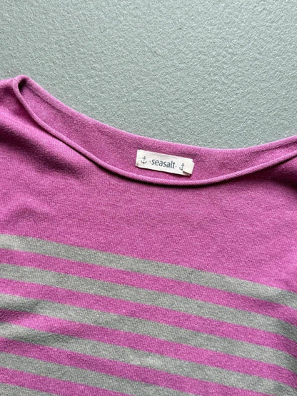 Seasalt Striped Poppy Top Size 16 Marina Style