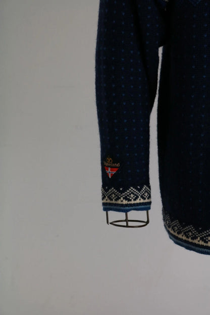 Norway Traditional Zip Cardigan Vintage Large Ladies