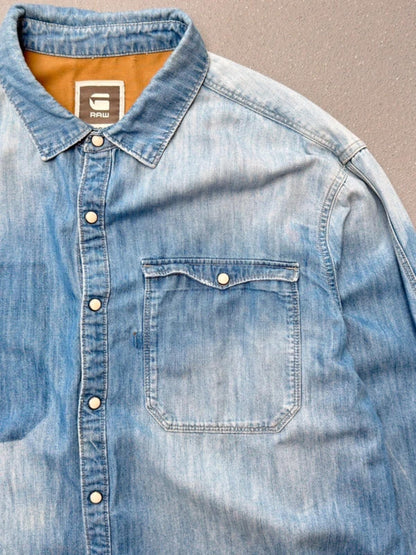 G Star Raw Ghost Pocket Denim Shirt 2XL