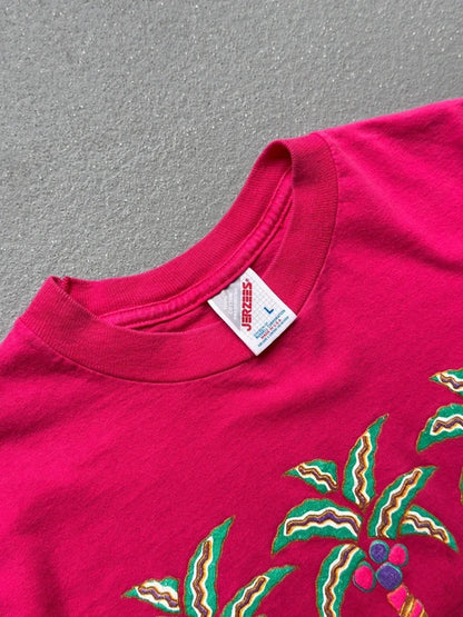 Vintage Jerzees Myrtle Beach Colourful T Shirt Large