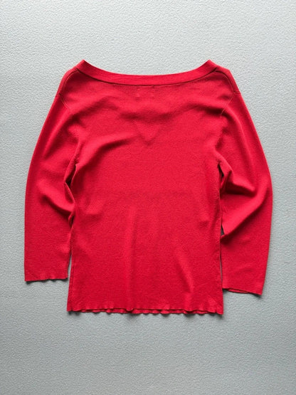 APT. 9 Red Keyhole Knit Top – Women’s Small