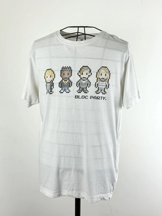 Bloc Party Band T Shirt Large Y2K Indie Vintage Rare